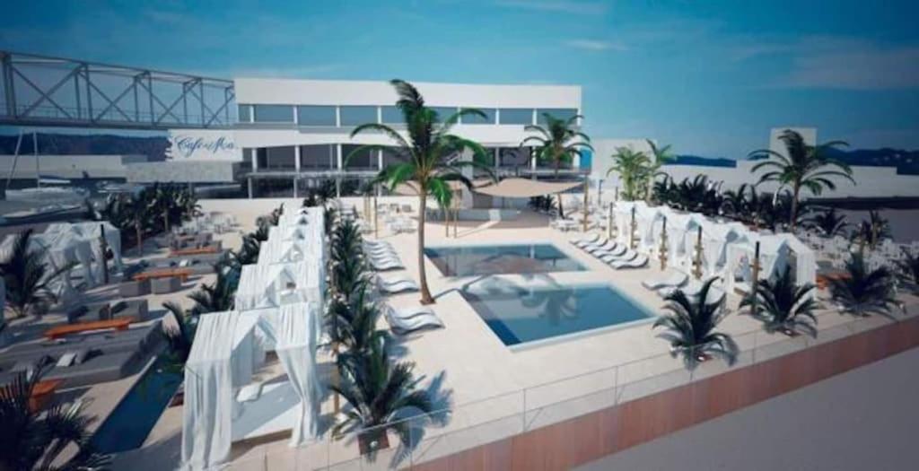 Luxury Flat, 3 Bedrooms, 2 Bathrooms And Swimming Pool Next To The Beach!! 산트 아드리아 데 베소스 외부 사진